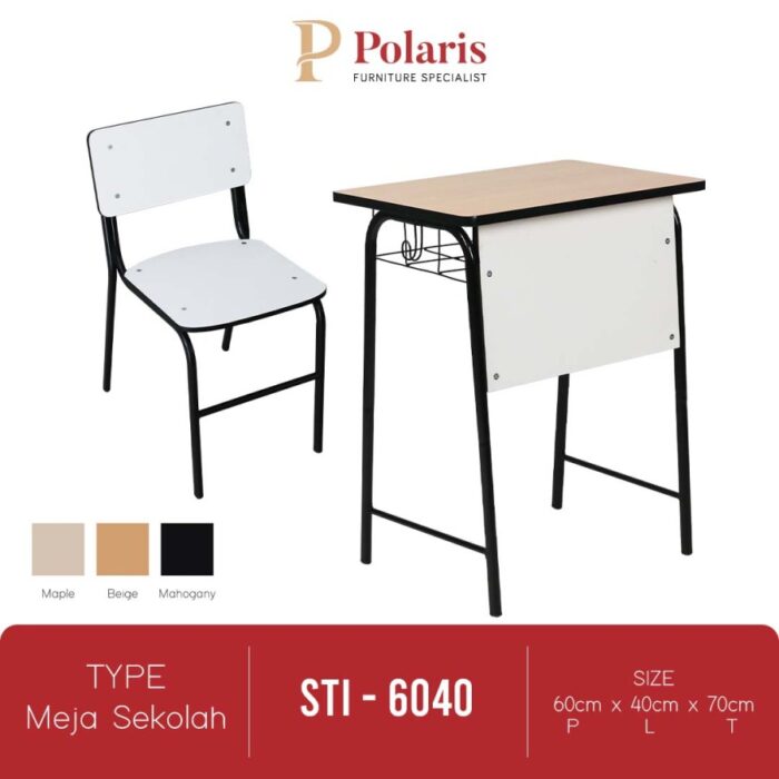 Set Meja Dan Kursi Sekolah Polaris STI-6040